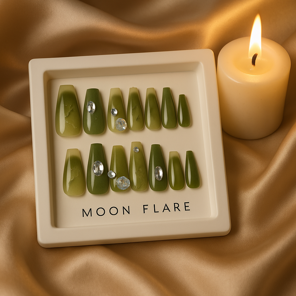 Press On Green Nails