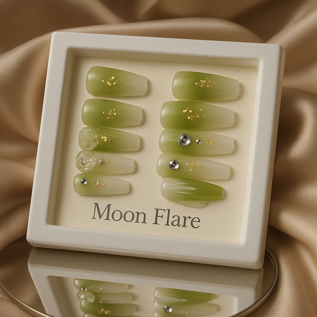 Press On Green Nails